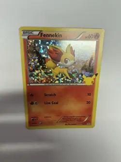 Pokemon Card - Fennekin 014/025 McDonald's 25th Anniversary Holo NM - Image 4