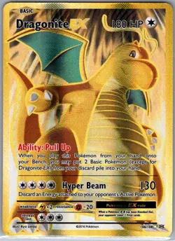 Dragonite EX (Full Art) 106/108 XY - Evolutions - Pokemon Card - NM - Image 1