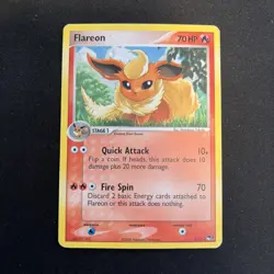 Flareon 2/17 POP Series 3 Holo Rare Moderately 2006 Pokemon TCG *with SWIRL* - Image 1