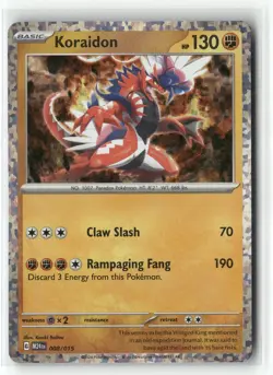 2024 Pokemon McDonald's Collection Koraidon 008/015 Confetti Holo NM - Image 1
