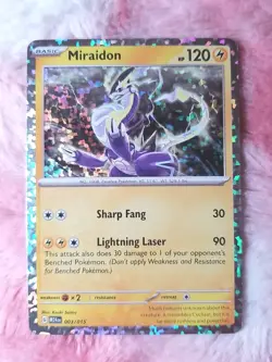 Miraidon 003/015 Holo McDonald's Promos 2024 Pokemon Holo NM - Image 1