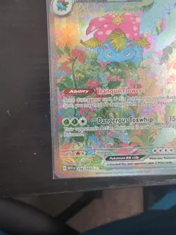 Pokemon TCG Venusaur EX 198/165 Scarlet and Violet 151 Special Illustration Rare - Image 4