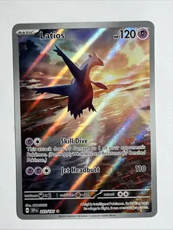 TCG Pokemon Surging Sparks Latios 203/191 Illustration Rare IR! - Image 1