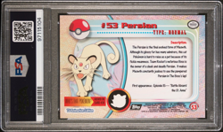 PERSIAN FOIL #53 Topps Pokemon TV (3rd Print) - PSA 9 MINT - Image 2