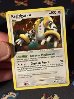 Pokemon Cards Regigigas 37/146 Cosmos Holo Promo - (LP) - Image 2