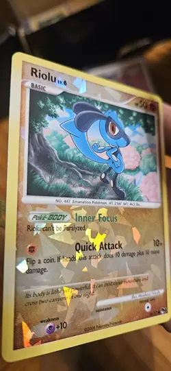 Riolu - 16/17 - Pokemon Pop Series 8 Holo Card NM - Image 2