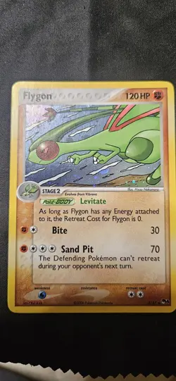 Flygon 3/17 Pop Series 4 Holo Rare Pokemon Card - Image 1