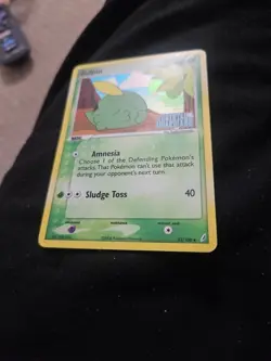 Pokemon Card - Gulpin Crystal Guardians 33/100 Uncommon Reverse Holo Stamped - Image 1