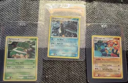 Nintendo Pokemon TCG Diamond & Pearl LV.X Torterra Empoleon Infernape 3-Cards - Image 1