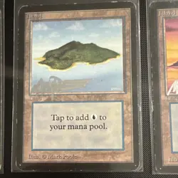 MTG Beta Island Basic Land x6 English Signed Mark Poole - Image 3