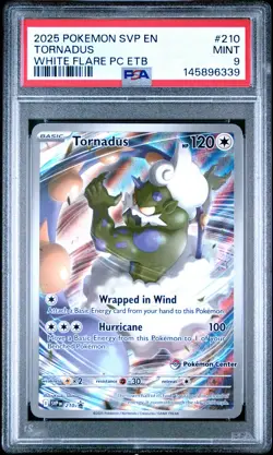 2025 POKEMON SVP EN-SV BLACK STAR PROMO #210 TORNADUS PSA 9 - Image 1