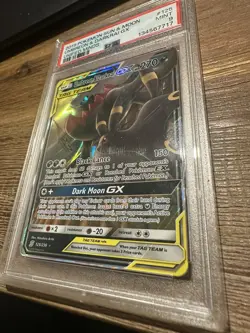 2019 POKEMON SUN & MOON UNIFIED MINDS #125 UMBREON & DARKRAI GX PSA 9 - Image 3