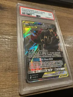 2019 POKEMON SUN & MOON UNIFIED MINDS #125 UMBREON & DARKRAI GX PSA 9 - Image 4