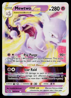 Mewtwo VSTAR 031/078 Pokemon GO Ultra Rare - Image 1