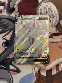 Mint Pokemon Shiny Fates shiny Grimsnarl V Full Art sv116/sv122 NM Pack Fresh - Image 1