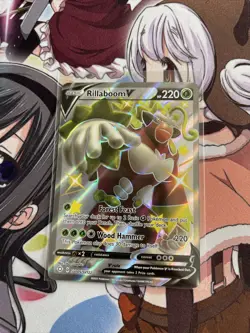 Pokemon Shining Rillaboom V Shiny Full Art Holo Rare SV105/SV122 M/NM - Image 1