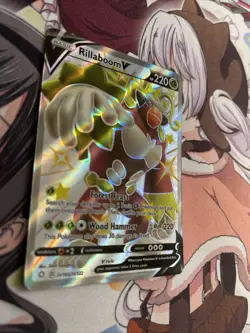 Pokemon Shining Rillaboom V Shiny Full Art Holo Rare SV105/SV122 M/NM - Image 4