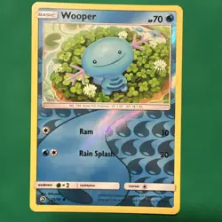 Pokemon TCG Dragon Majesty #25/70 Wooper REVERSE HOLO NM - Image 1