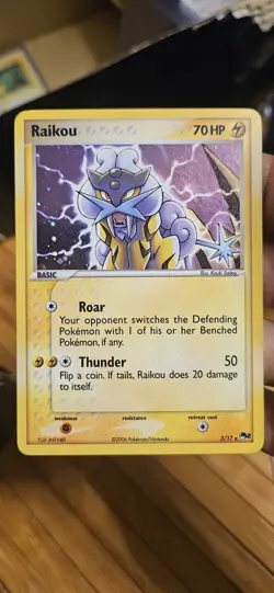 Raikou 3/17 POP Series 2 Rare Holo Pokemon - Image 1