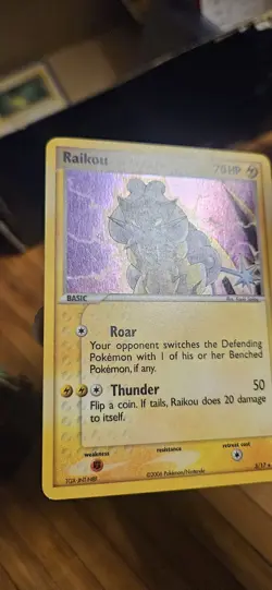 Raikou 3/17 POP Series 2 Rare Holo Pokemon - Image 2