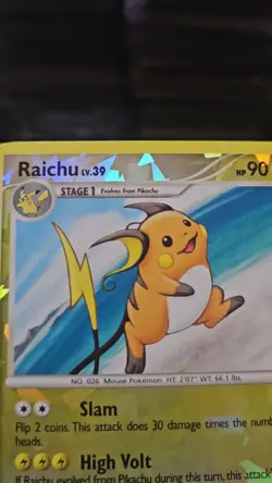 Pokemon Raichu POP Series 9 003/017 - Cracked Ice Holo Rare - Image 2