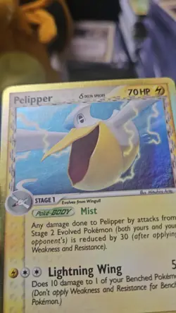 2007 Pokemon Pelipper 14/17 Pop Series 5 Delta Species Holo - Image 2