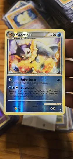 Pokemon TCG Vaporeon Call of Legends 52/95 Regular Uncommon Reverse Holo - Image 1