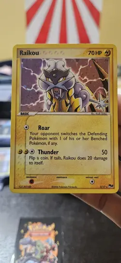 Raikou 3/17 POP Series 2 Holo Rare Pokemon TCG 2006 - Image 1