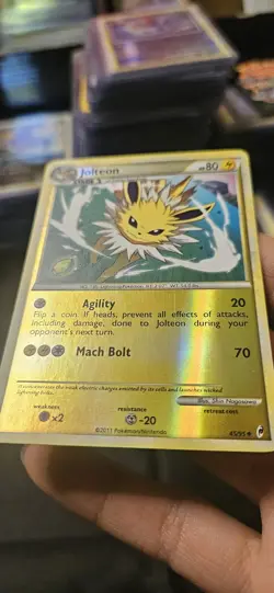 2011 POKEMON CALL OF LEGENDS #45 JOLTEON-REVERSE FOIL - Image 5