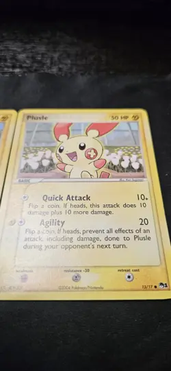 Pokemon 2004 Minun 12/17 & Plusle 13/17 Promo POP Series 1 - Image 3