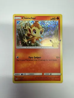 Chimchar Holo 12/25 McDonald's Pokemon 25th Anniversary - Image 1