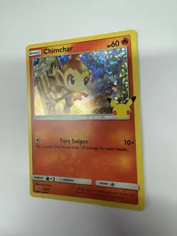 Chimchar Holo 12/25 McDonald's Pokemon 25th Anniversary - Image 3