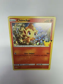 Chimchar Holo 12/25 McDonald's Pokemon 25th Anniversary - Image 4