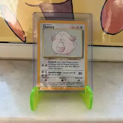 Pokemon TCG Chansey 3/102 Base Set Holo Rare 1999 English 120 HP Basic - Image 1