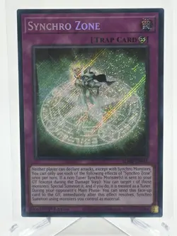 Yugioh TCG - Synchro Zone Secret Rare 1st Edition BLMR-EN048 - Image 1