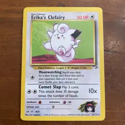 Pokemon Card Gym Heroes Erika's Clefairy 25/132 Unlimited Rare - Image 1