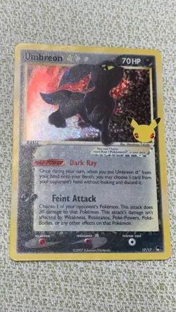 Umbreon Gold Star - 17/17 - Ultra Rare - Celebrations - Pokemon Card - NM/M - Image 1