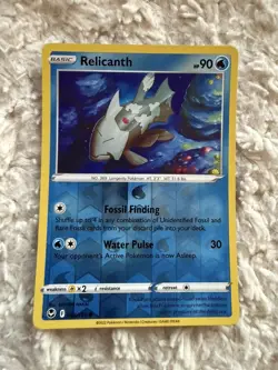 Pokemon TCG Relicanth Silver Tempest 044/195 Reverse Holo Common Card NM 2022 - Image 1