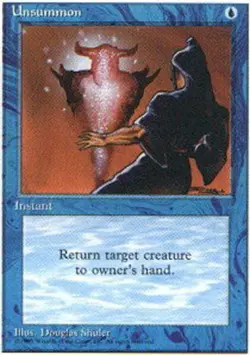 Unsummon ~ Damaged Alternate 4th Edition Fourth MTG Magic UltimateMTG Blue Card - Image 1