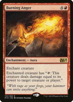 4x Burning Anger ~ Lightly Played Magic 2015 M15 MTG Magic x4 4 UltimateMTG Play - Image 1