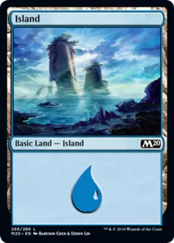 4x Island (266) - Foil ~ Near Mint Core Set 2020 M20 MTG Magic x4 4 UltimateMTG - Image 1
