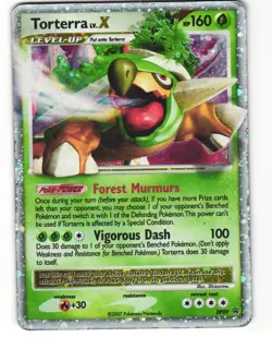 Torterra LV.X Promo Pokemon TCG DP Black Star Promos DP09 HP - Image 1