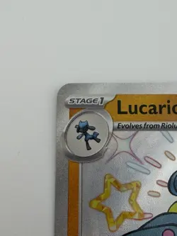 Pokemon TCG Lucario Paldean Fates Shiny Rare Holo Card 174/091 - Image 4