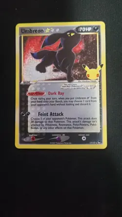Pokemon - Umbreon Gold Star from Celebrations 25th Anniversary 17/17 - Image 1
