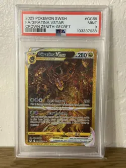 Pokemon Giratina VSTAR GG69 Crown Zenith Secret Rare Holo PSA 9 - Image 1