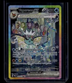 Pokemon TCG Vaporeon ex 149/131 Prismatic Evolutions Special Illustration NM - Image 1