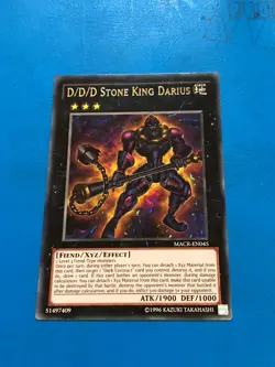 YUGIOH Rare D/D/D Stone King Darius MACR-EN045 Mixed Edition - Image 1