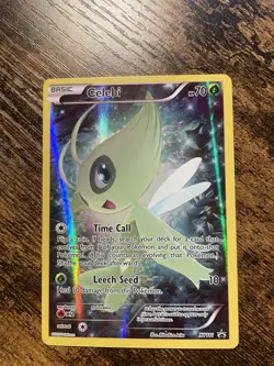 Pokemon Celebi Promo Holo Card XY XY111 Basic 70 HP Leech Seed - Image 1