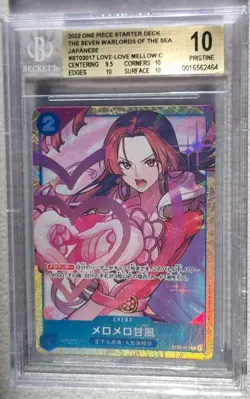 BGS 10 Love-Love Mellow Boa Seven Warlords of the Sea Alt Art One Piece Card - Image 1