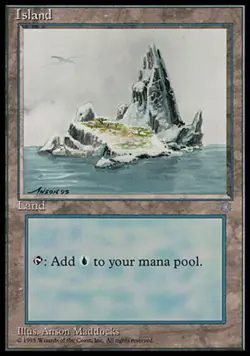 Island (Dragon) ~ Near Mint Ice Age MTG Magic UltimateMTG Land Card - Image 1